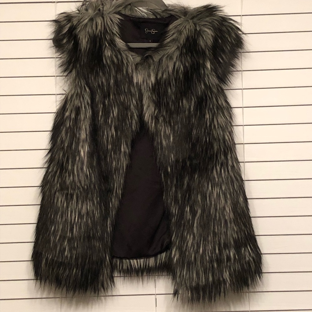 NWOT Jessica Simpson Faux Fur Vest